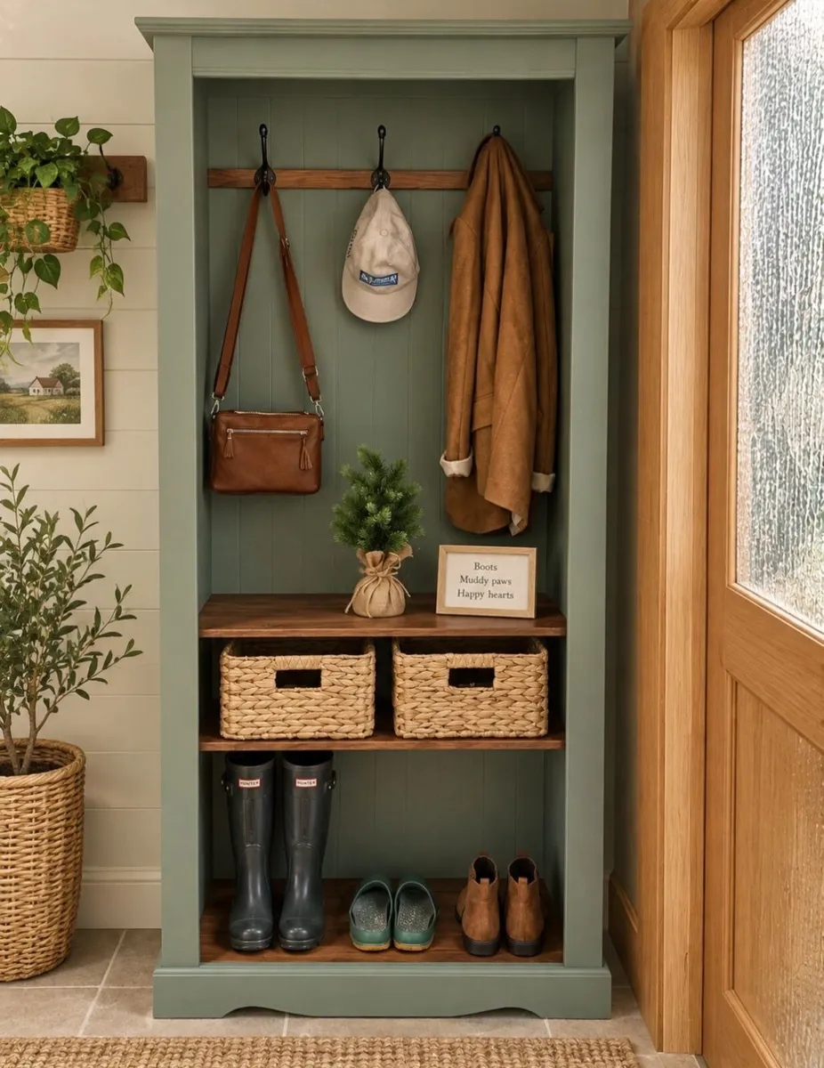 Painted bootroom/ hallway storage - Image 1