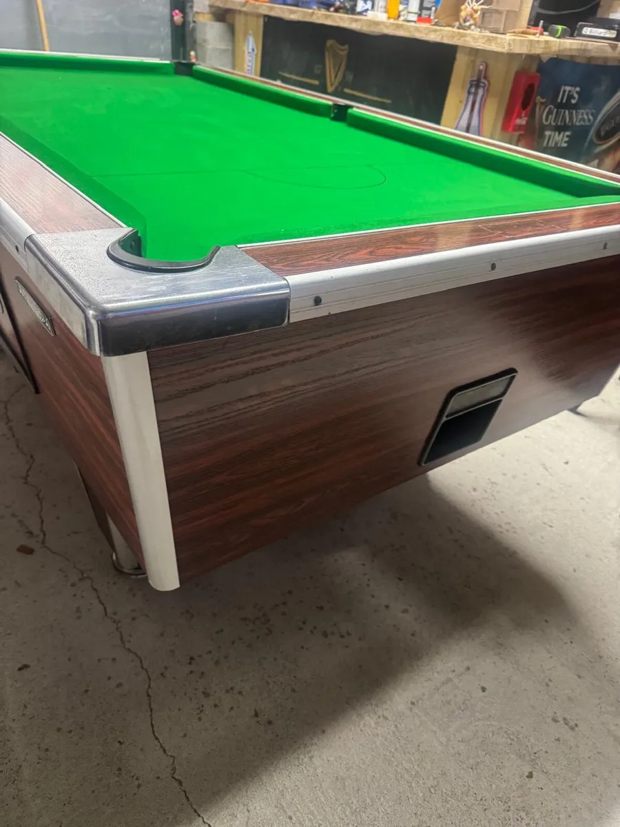 7x4 Slate bed pool table - Image 1