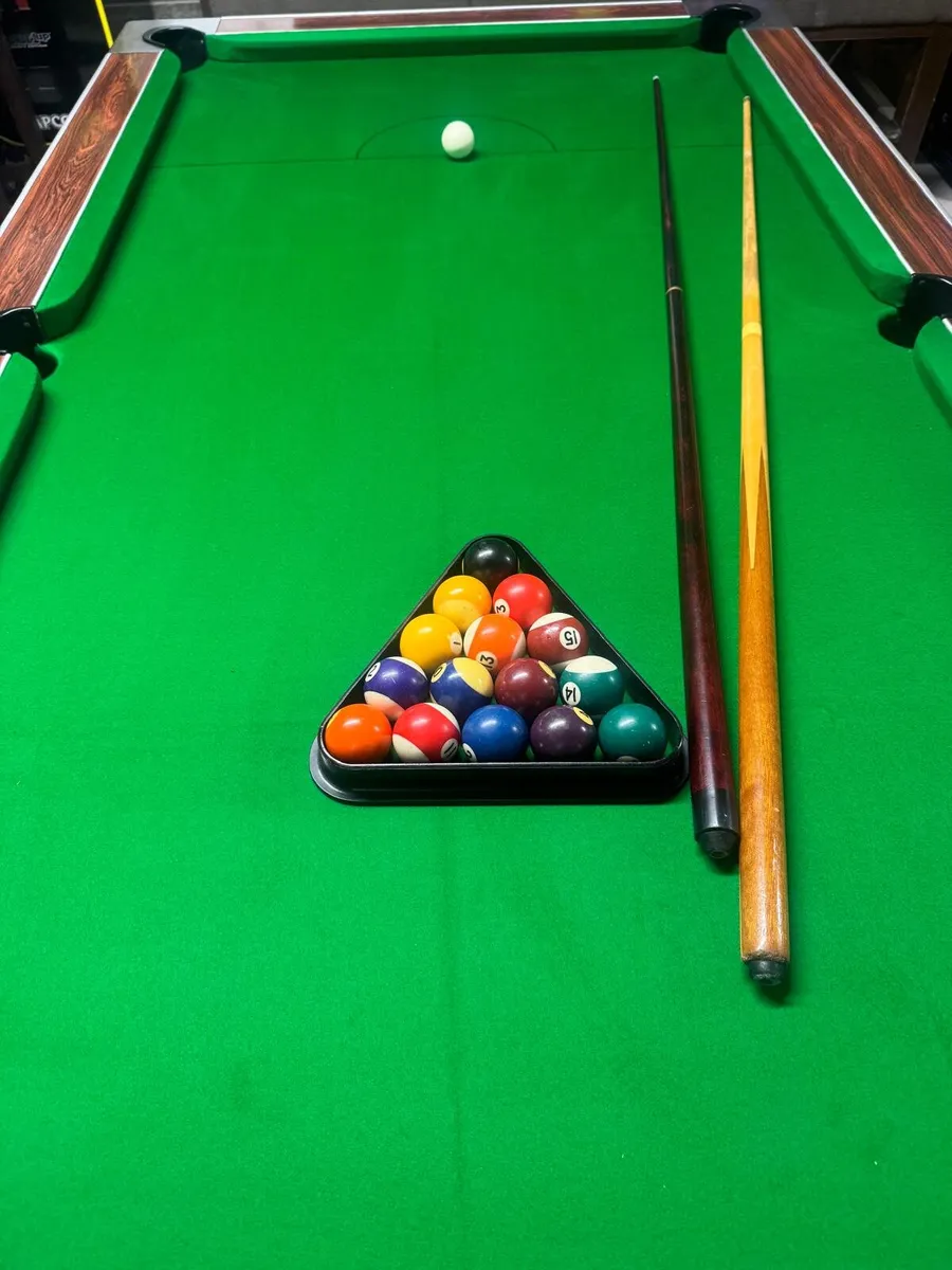 7x4 Slate bed pool table - Image 4