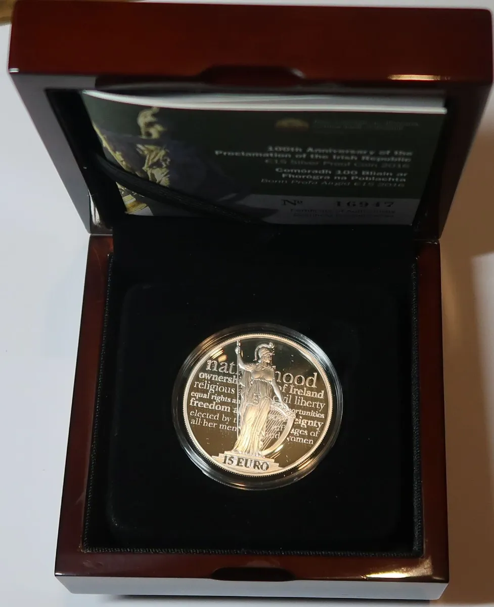 2016 Silver Coin €15 100th Ann of Irish Republic - Image 4