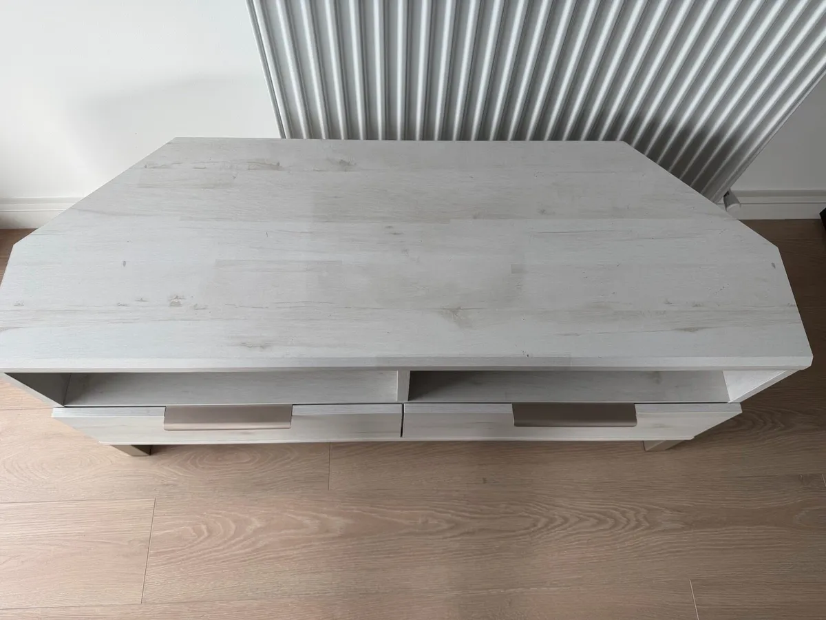 Tv Unit light oak 50cm height 38.5cm depth - Image 2