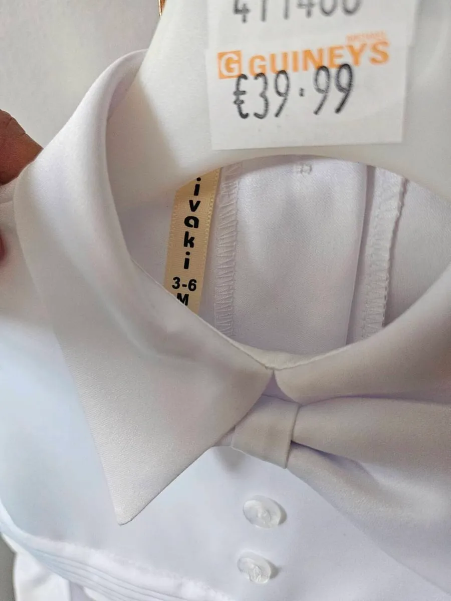 Boys Christening Romper - Image 2
