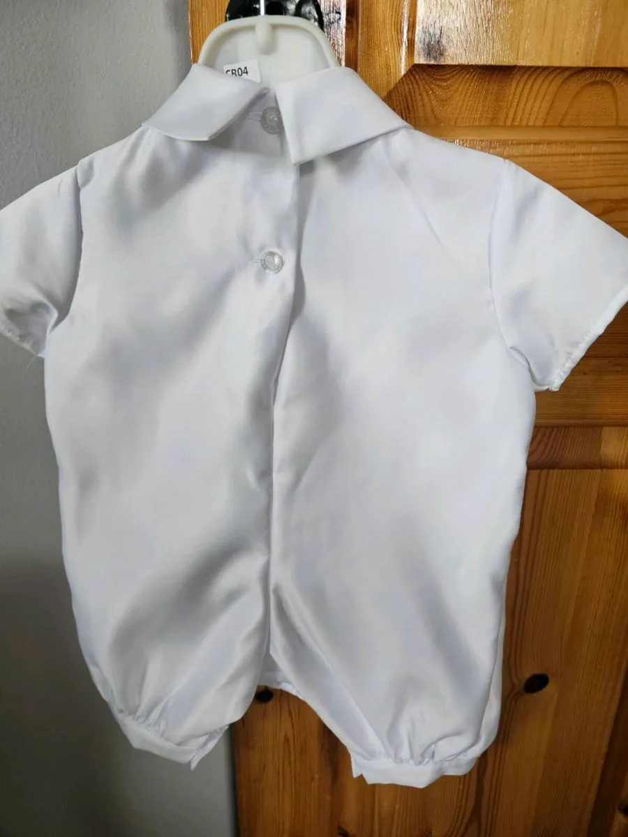Boys Christening Romper - Image 3