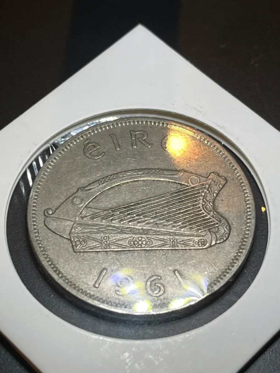 Rare Irish Half Crown for sale - Image 2