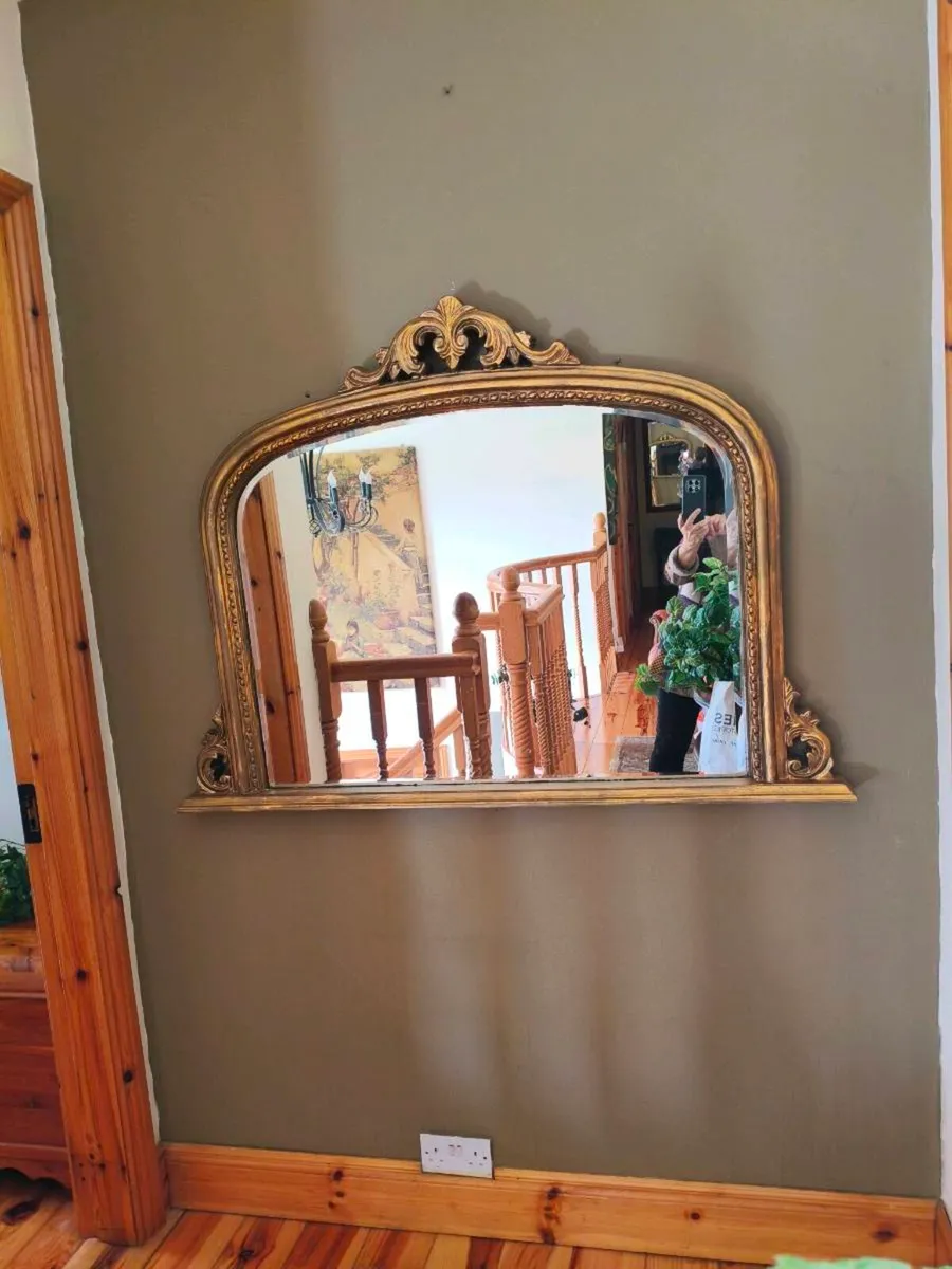 Beautiful mantle mirror, vintage look - Image 2