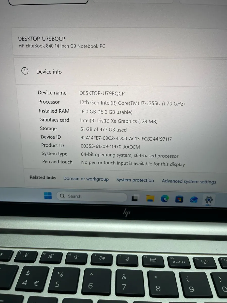 HP i7 pro 12gen 16/512 win 11 pro - Image 4