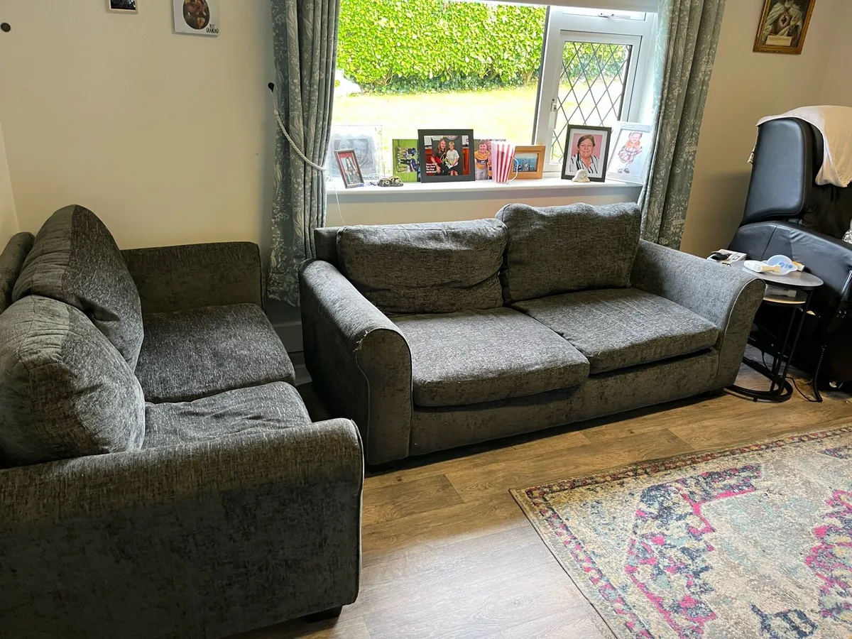 2 sofa one a sofa bed  free - Image 2