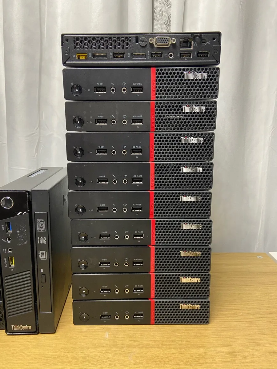 10 x available Lenovo Micro mini pc desktops - Image 1