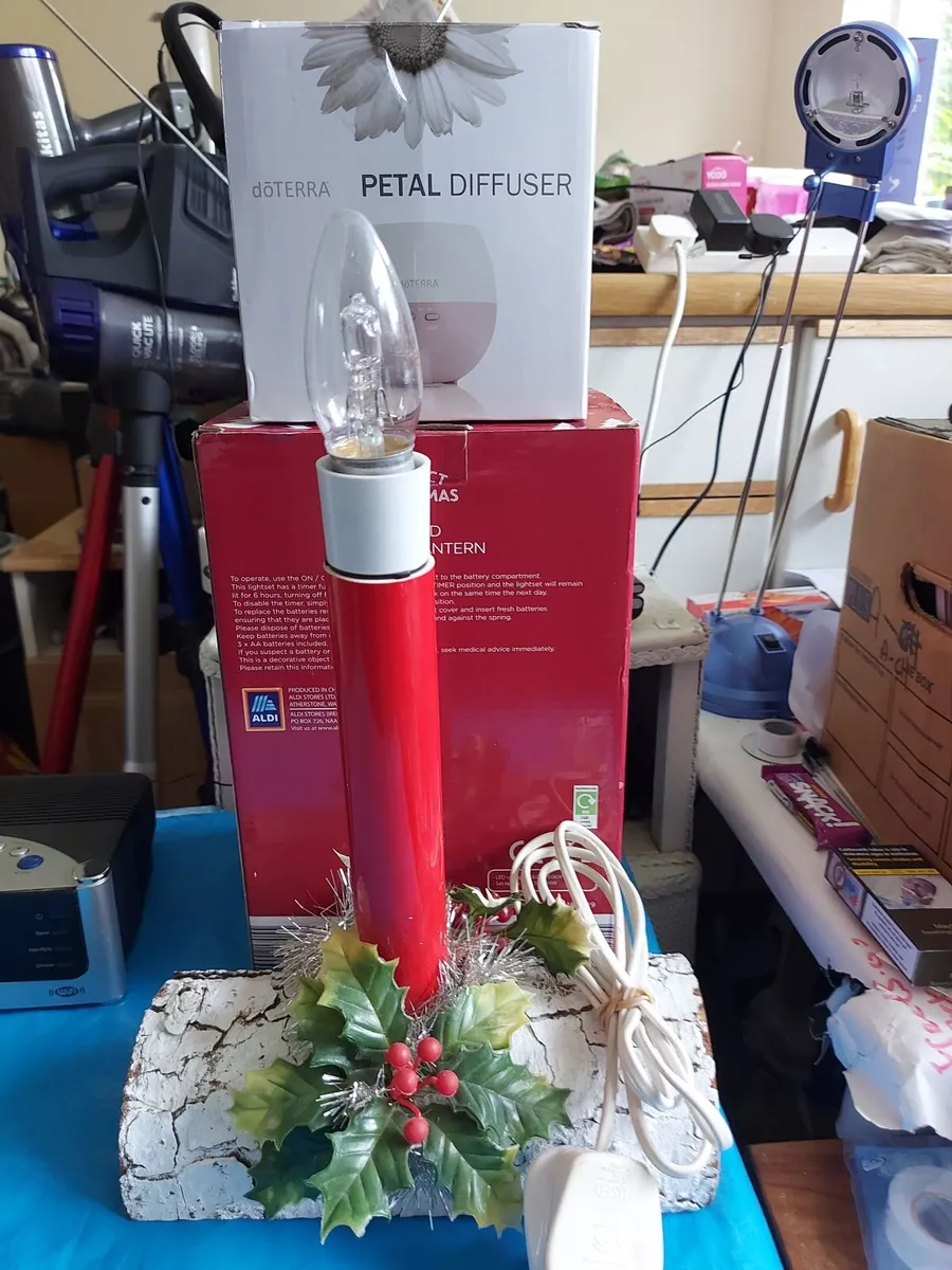 CHRISTMAS LOG CANDLE with BULB - Image 4