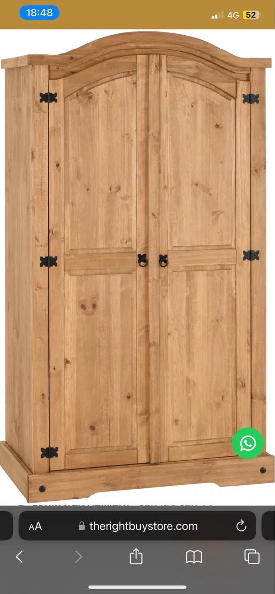 Brand new Corona 2 door Wardrobe unopened flat pad - Image 3
