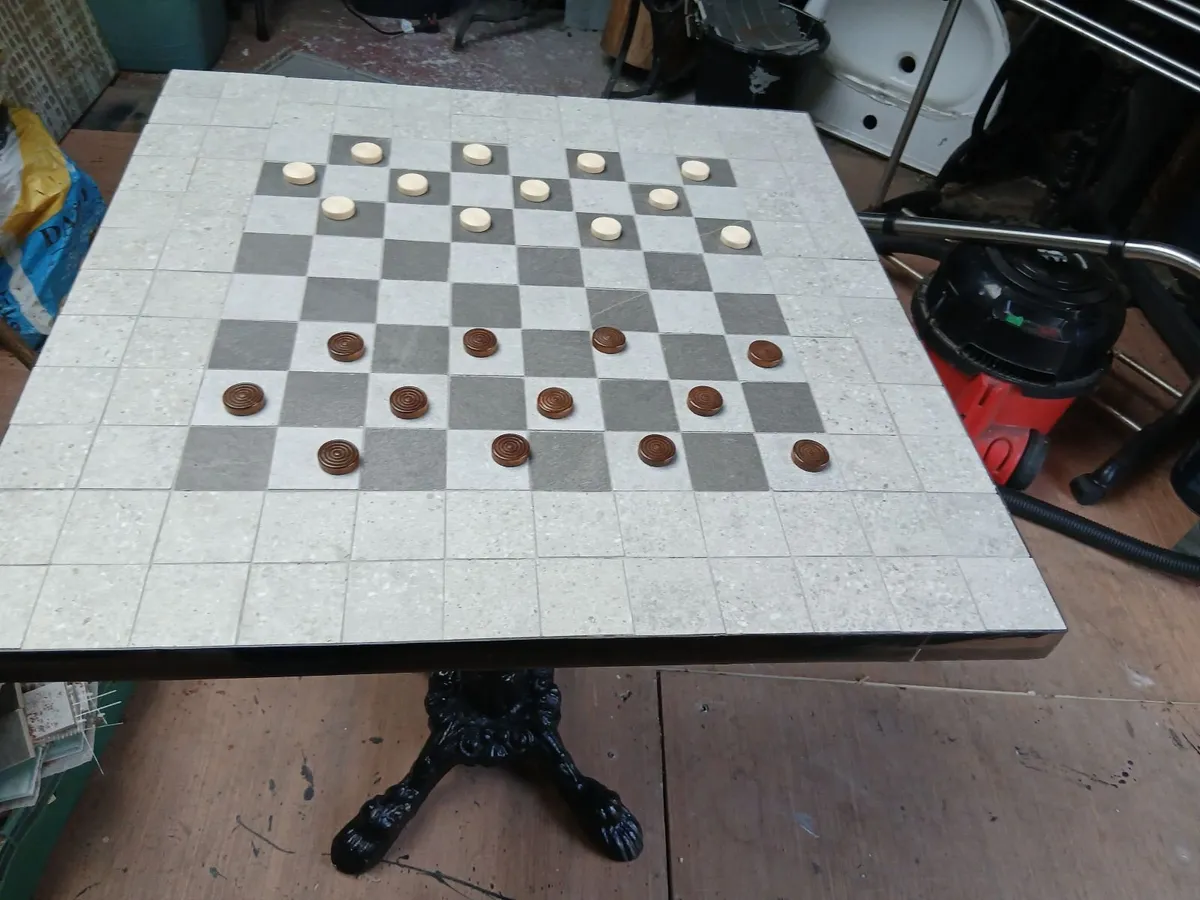 Chess Patio Garden  Table - Image 2