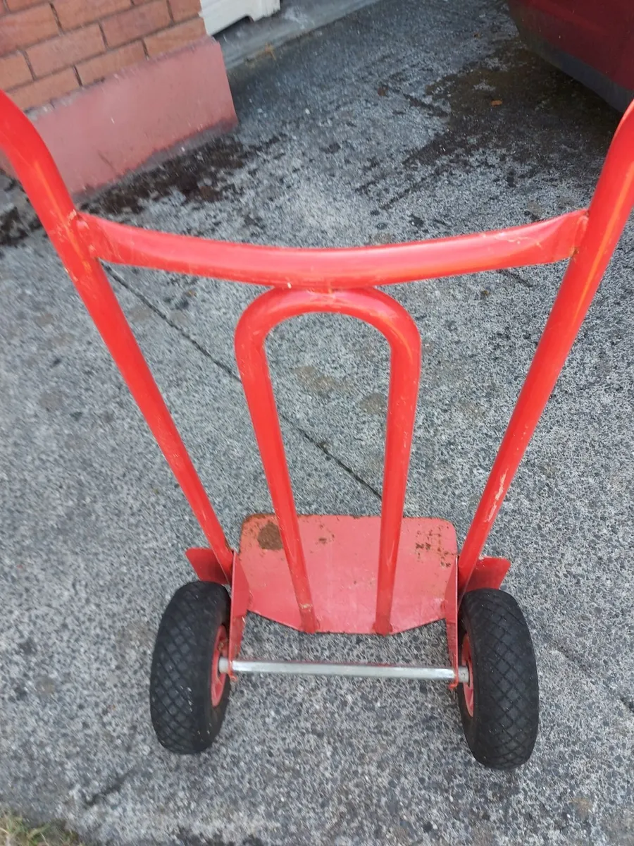 Strong Handcart in excellent condition, Red - Image 1