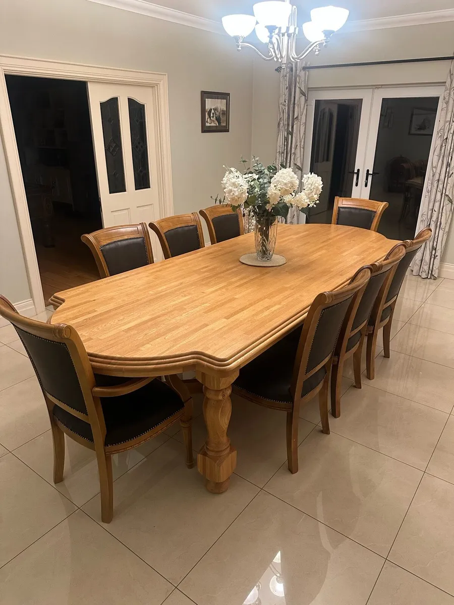 Large Solid Dinning Table - Image 1