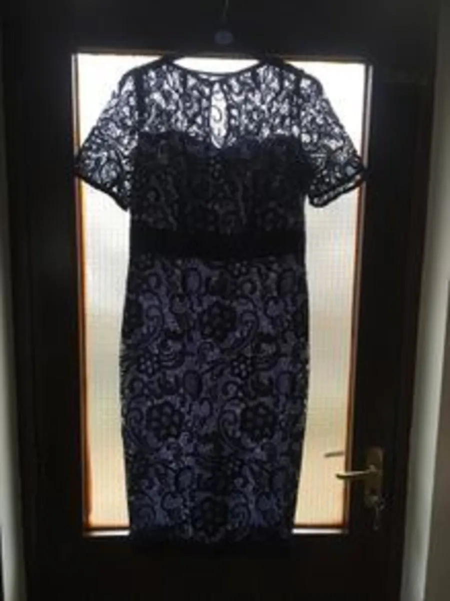 New Berkertex Lace Dress, Size 12, Fully Lined - Image 1