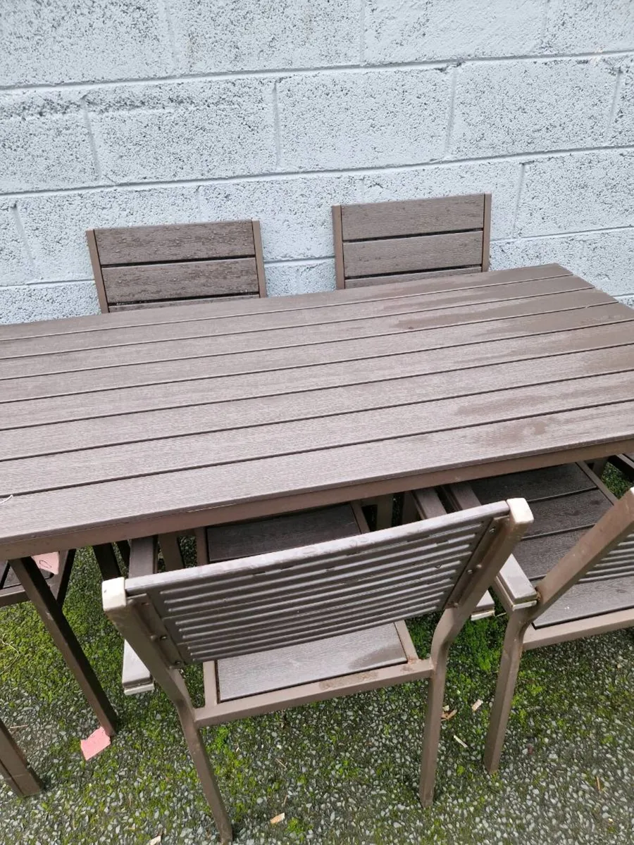 Garden table & 6 - Image 2