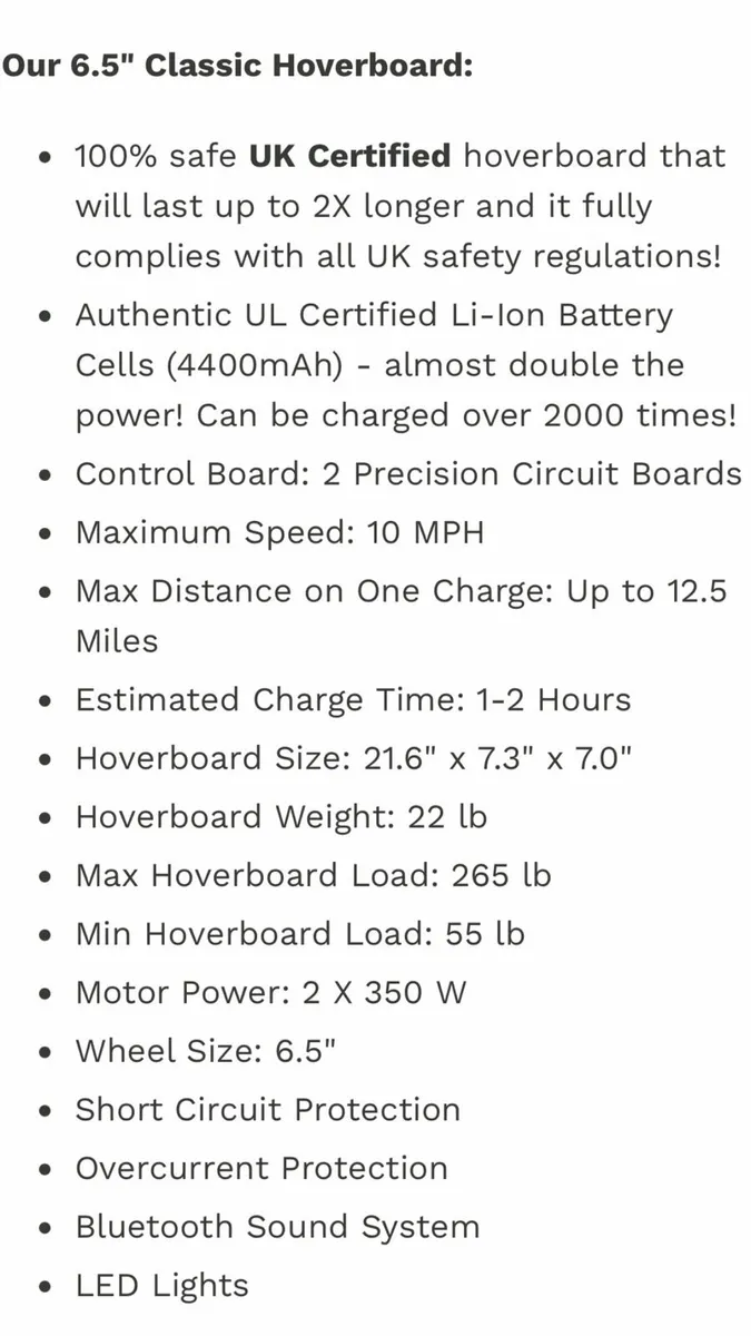 Bluetooth Hoverboard - Image 2