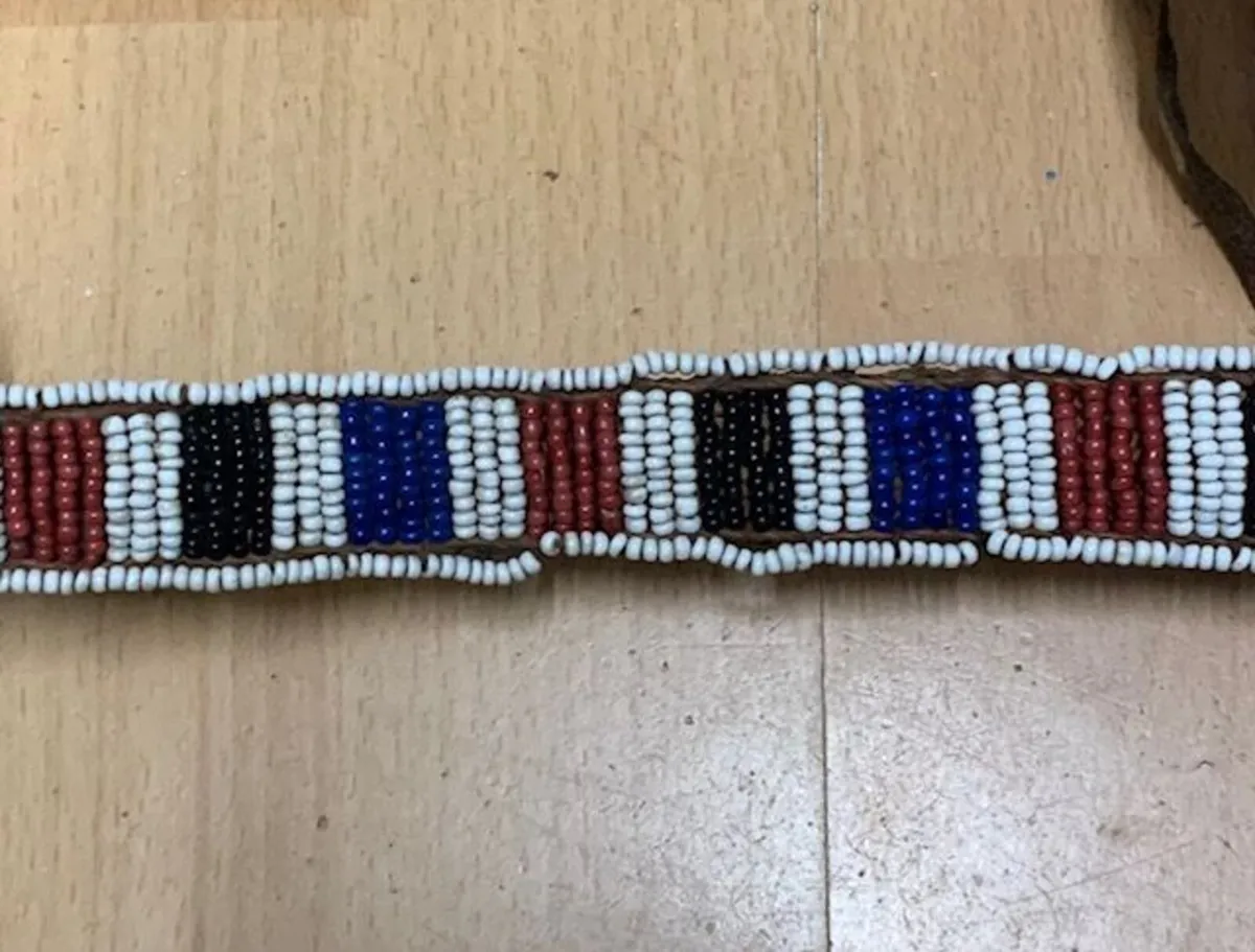 African style Mask and Beaded Belt - Image 2