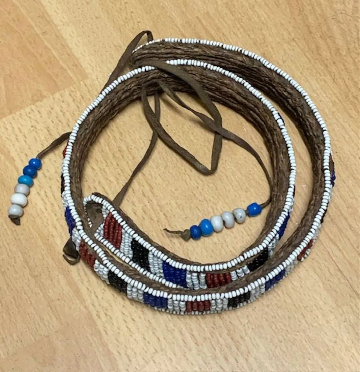African style Mask and Beaded Belt - Image 3