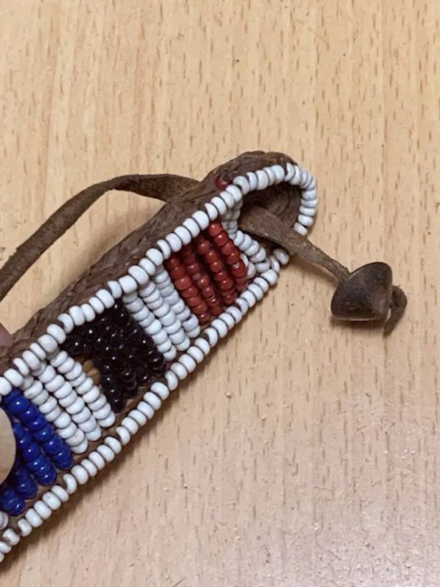 African style Mask and Beaded Belt - Image 4
