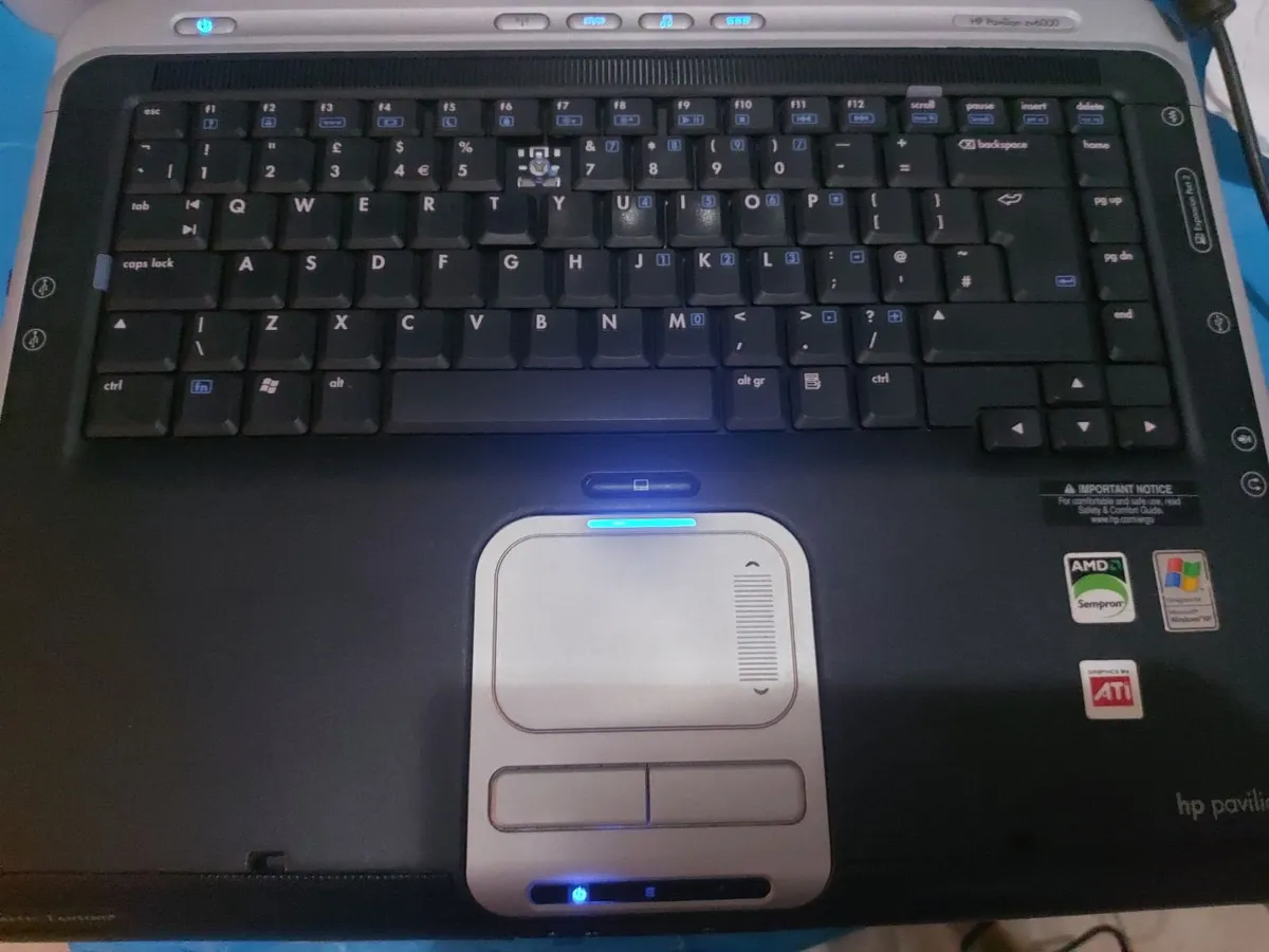 HP Pavilion ZV6000 Laptop, 5GB Ram, 60GB HDD, XP - Image 3