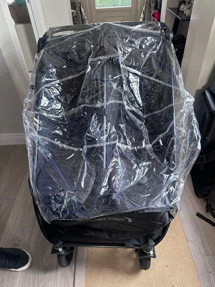 Baby jogger double buggy rain cover - Image 1