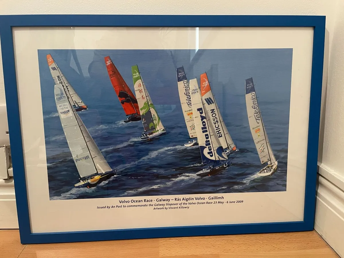 Framed Volvo Ocean Race Galway stopover 2009 - Image 1
