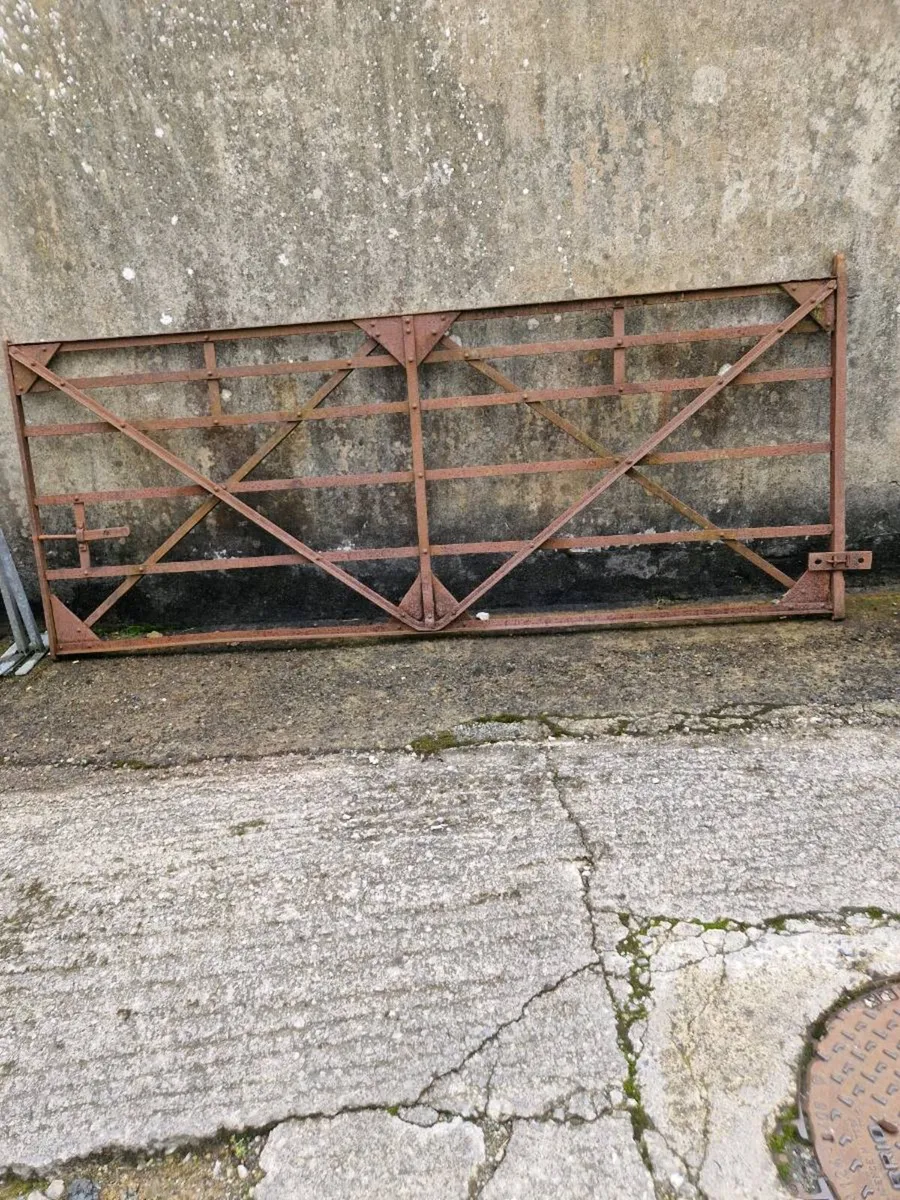 Forged 10ft railway iron gate - Image 1