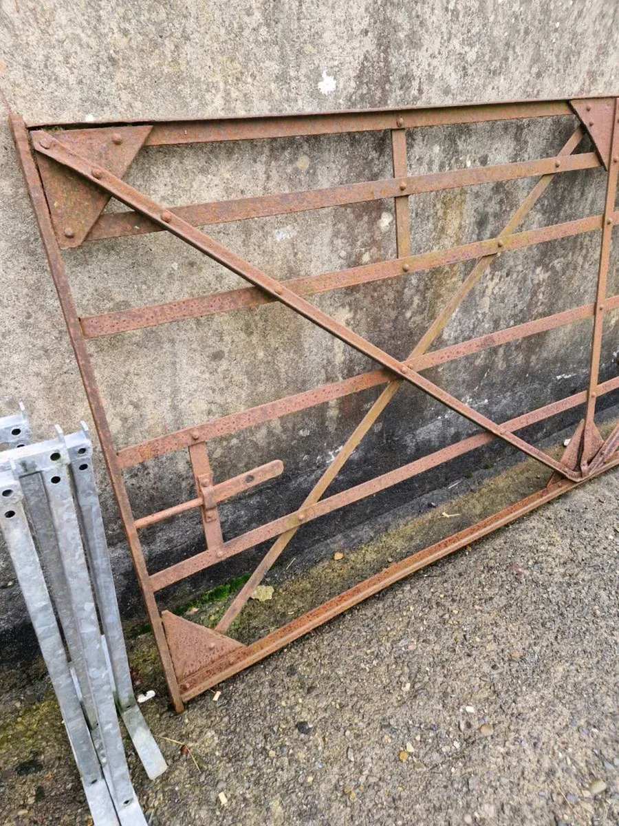 Forged 10ft railway iron gate - Image 3