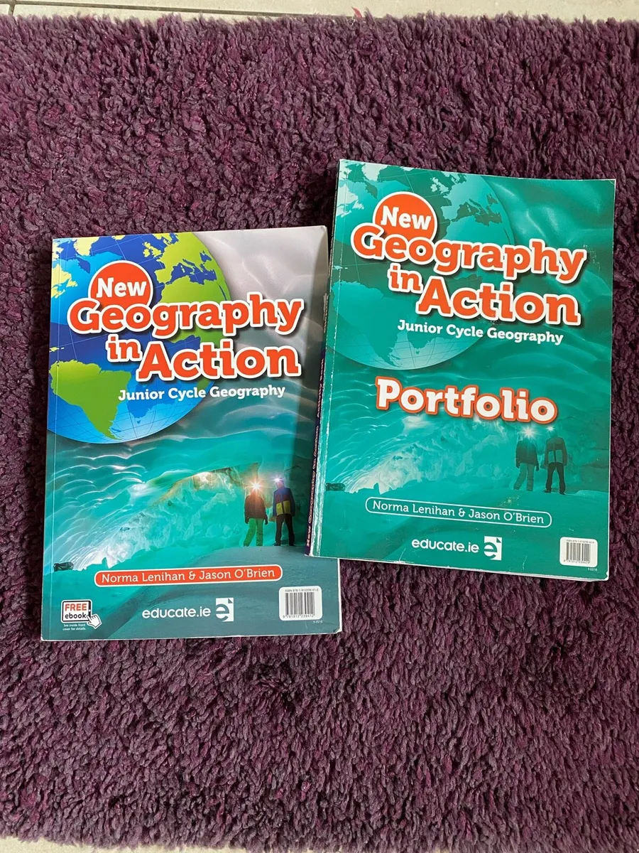 New Junior Cycle Geography in Action set of 2 book - Image 1