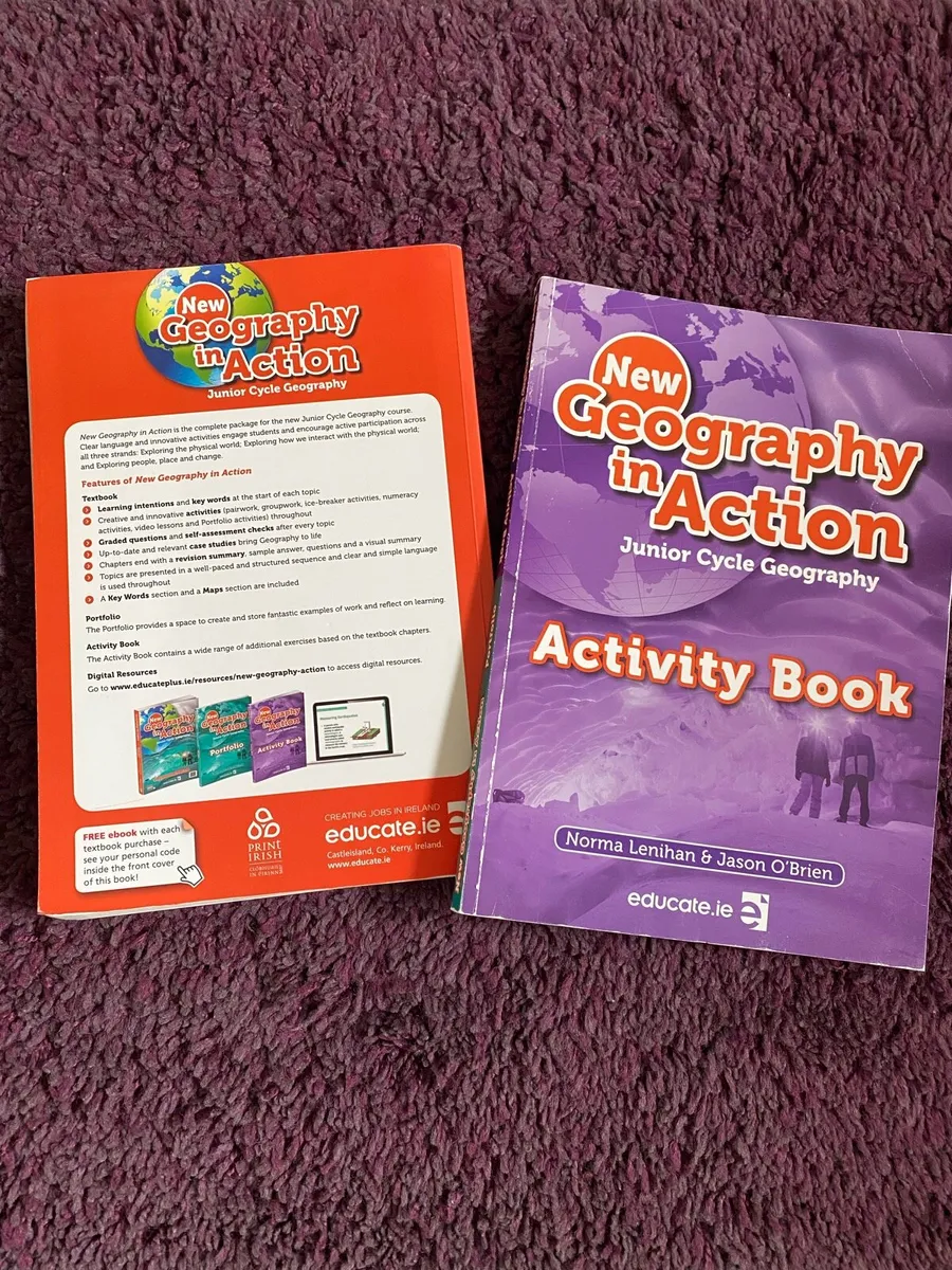 New Junior Cycle Geography in Action set of 2 book - Image 2