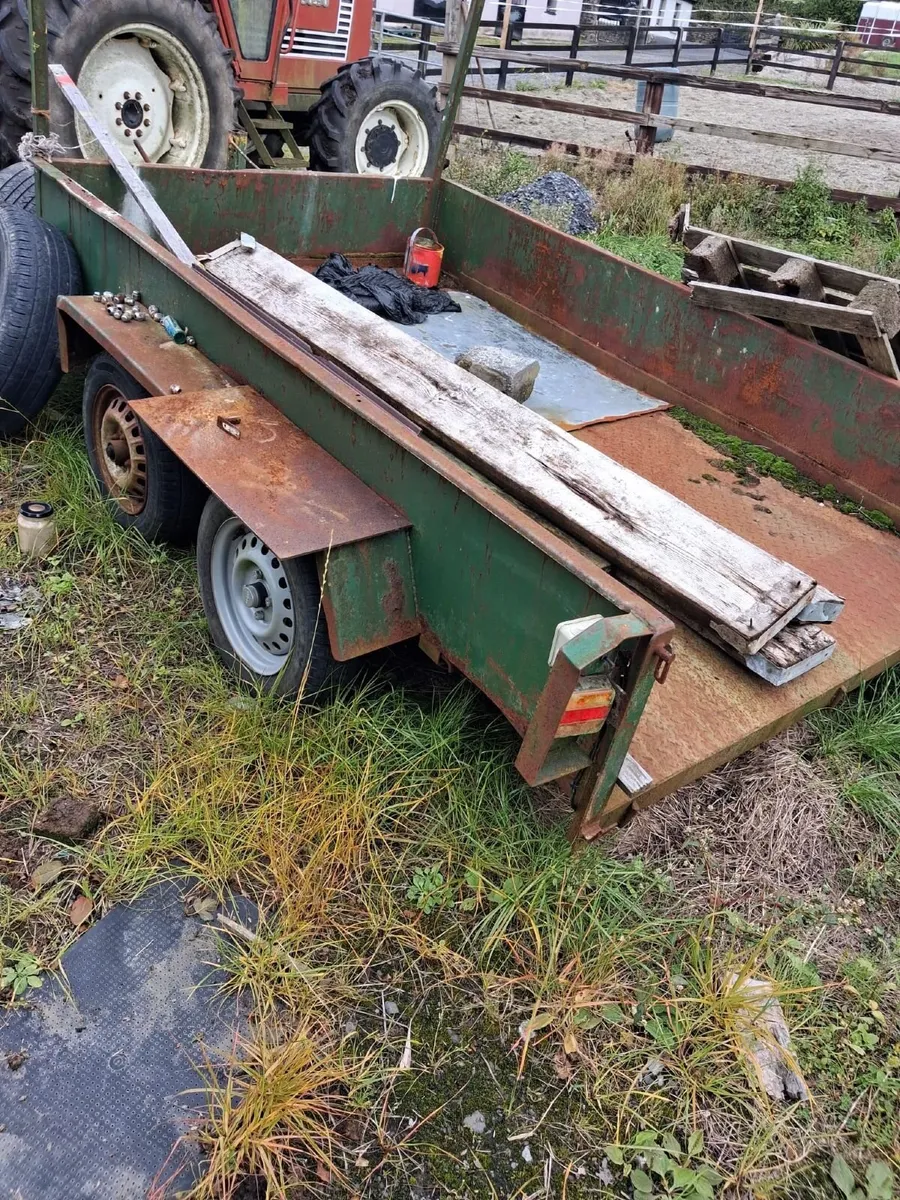 4 jeep Tyres and rims and 8 x 5 Car Trailer - Image 2