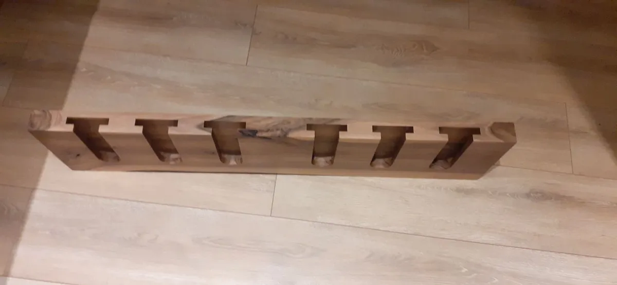 Tu Las' Walnut Floating Wine glass rack - Image 2