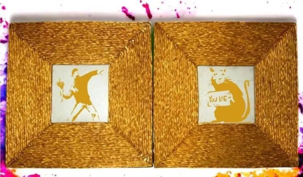 Duo of "After Banksy" Framed Artworks-Perfect - Image 3