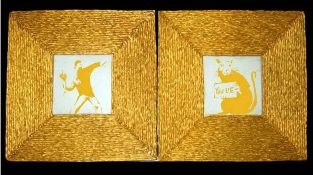 Duo of "After Banksy" Framed Artworks-Perfect - Image 4