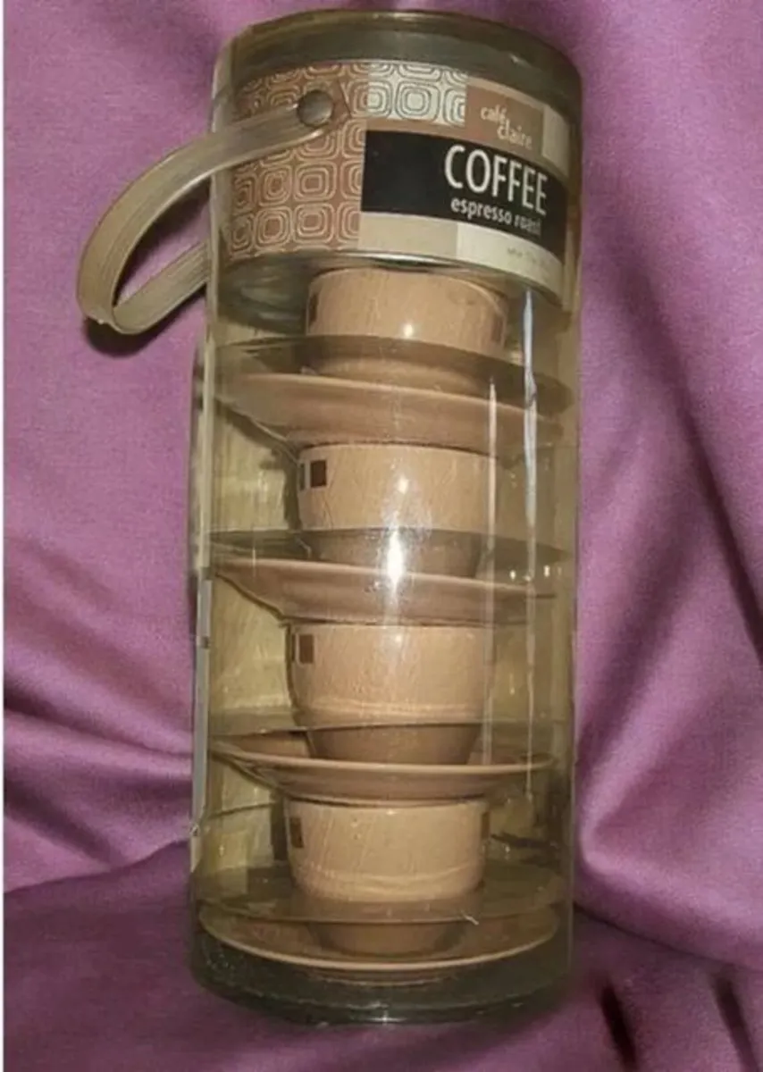 Harrods Café Claire Espresso 8-Piece Set BNIB - Image 3