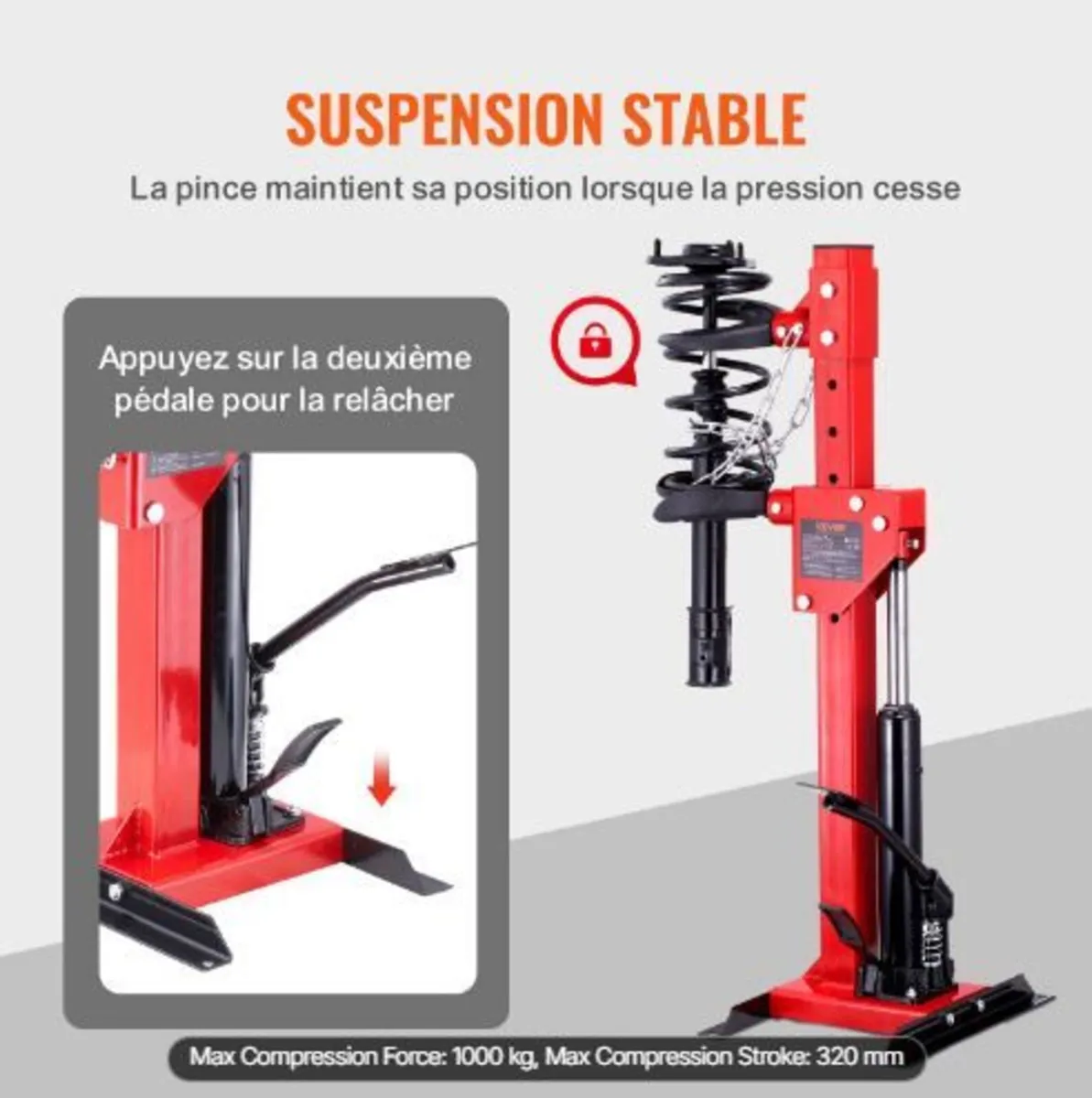 Strut Spring Compressor, 4.5 Ton/4499.6 kg - Image 2