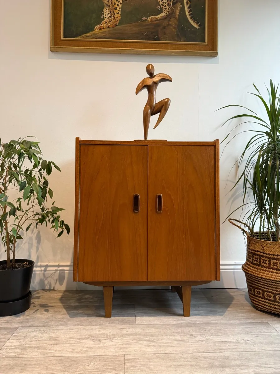 Mid Century Record Cabinet - Image 1