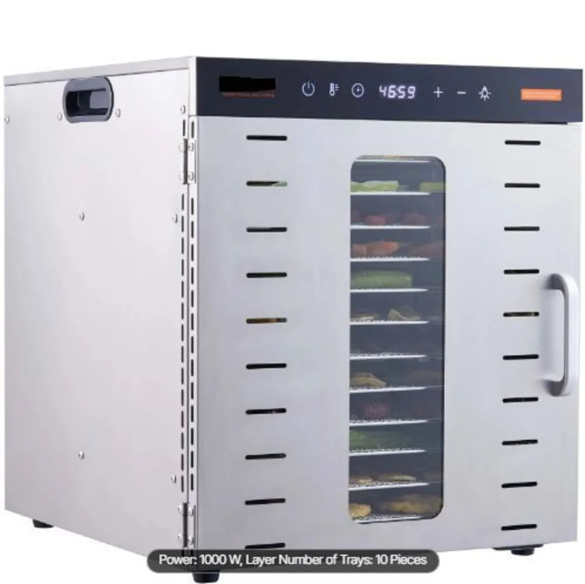 10 Trays Food Dehydrator Machine Stainless Steel - Image 3