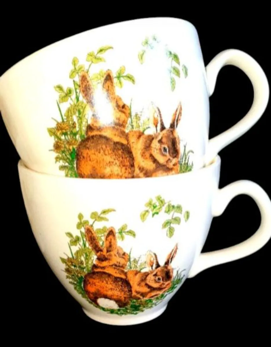 Vintage Carrigdhoun Pottery Wildlife Cups - Image 2