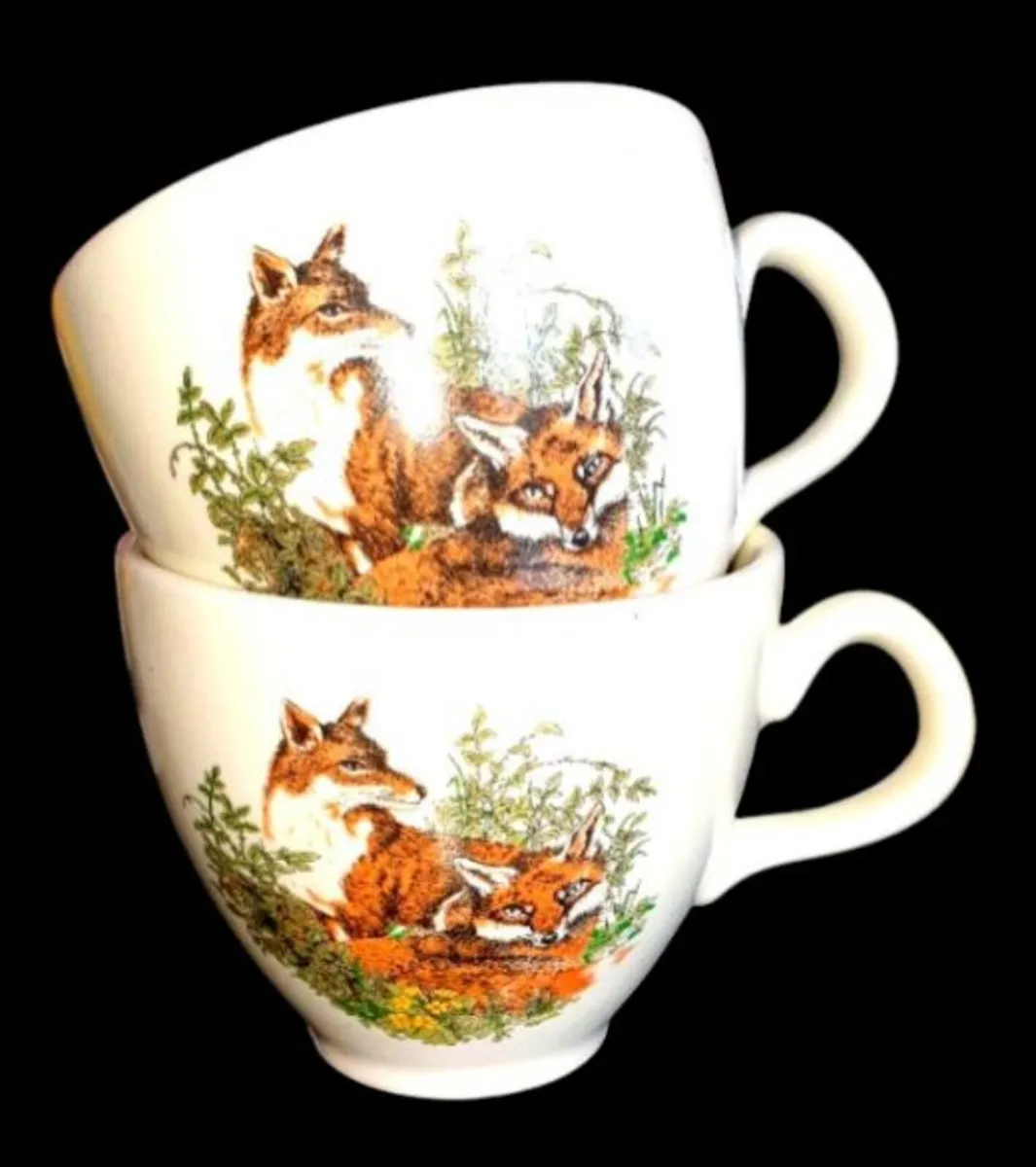 Vintage Carrigdhoun Pottery Wildlife Cups - Image 3