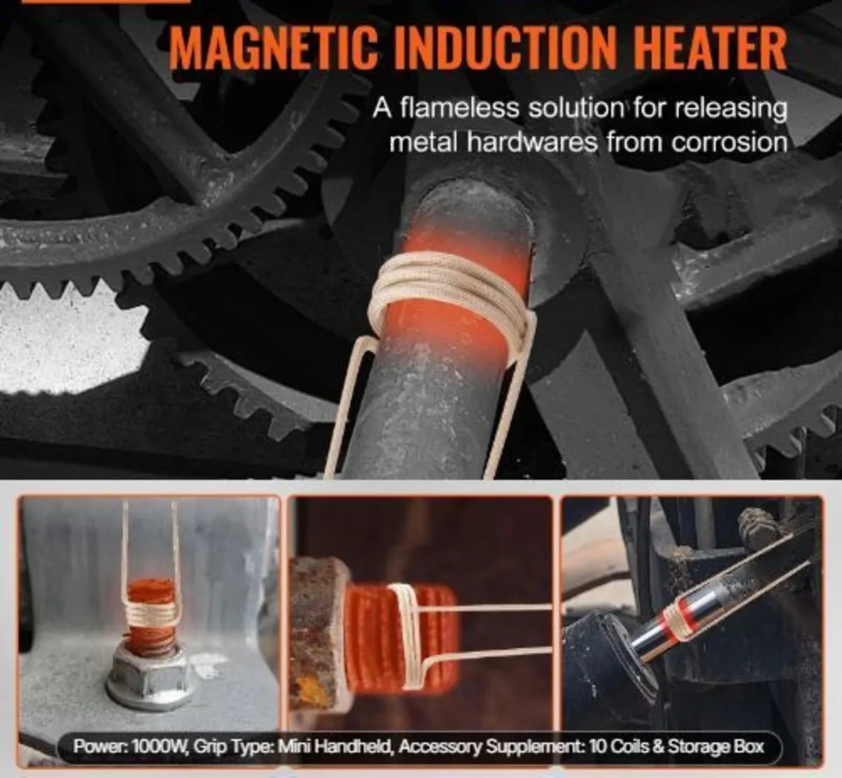 Magnetic Induction Heater Kit, 1000w 220V - Image 3