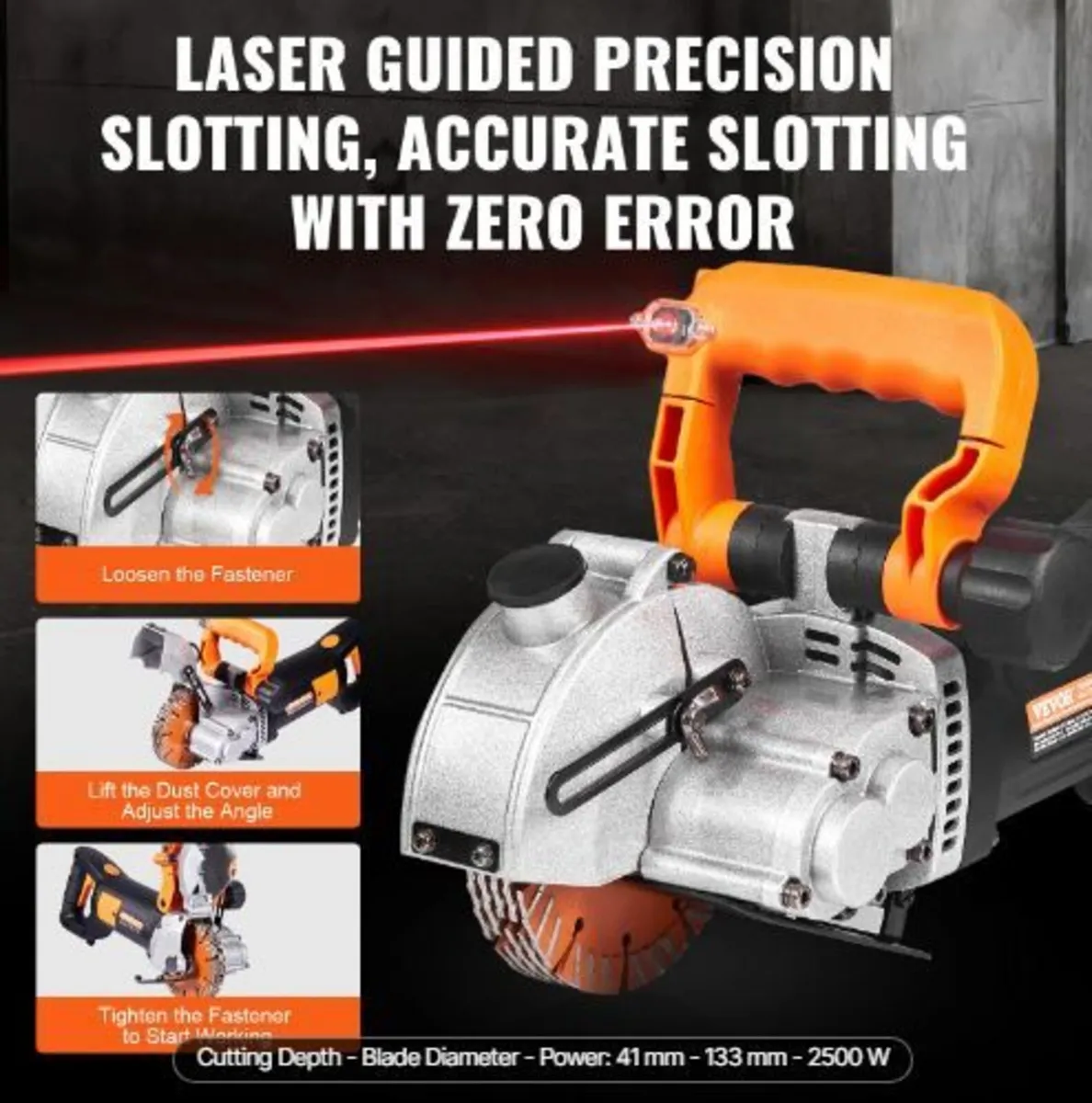 Electric Wall Chaser, Wall Groove Cutting Machine - Image 1