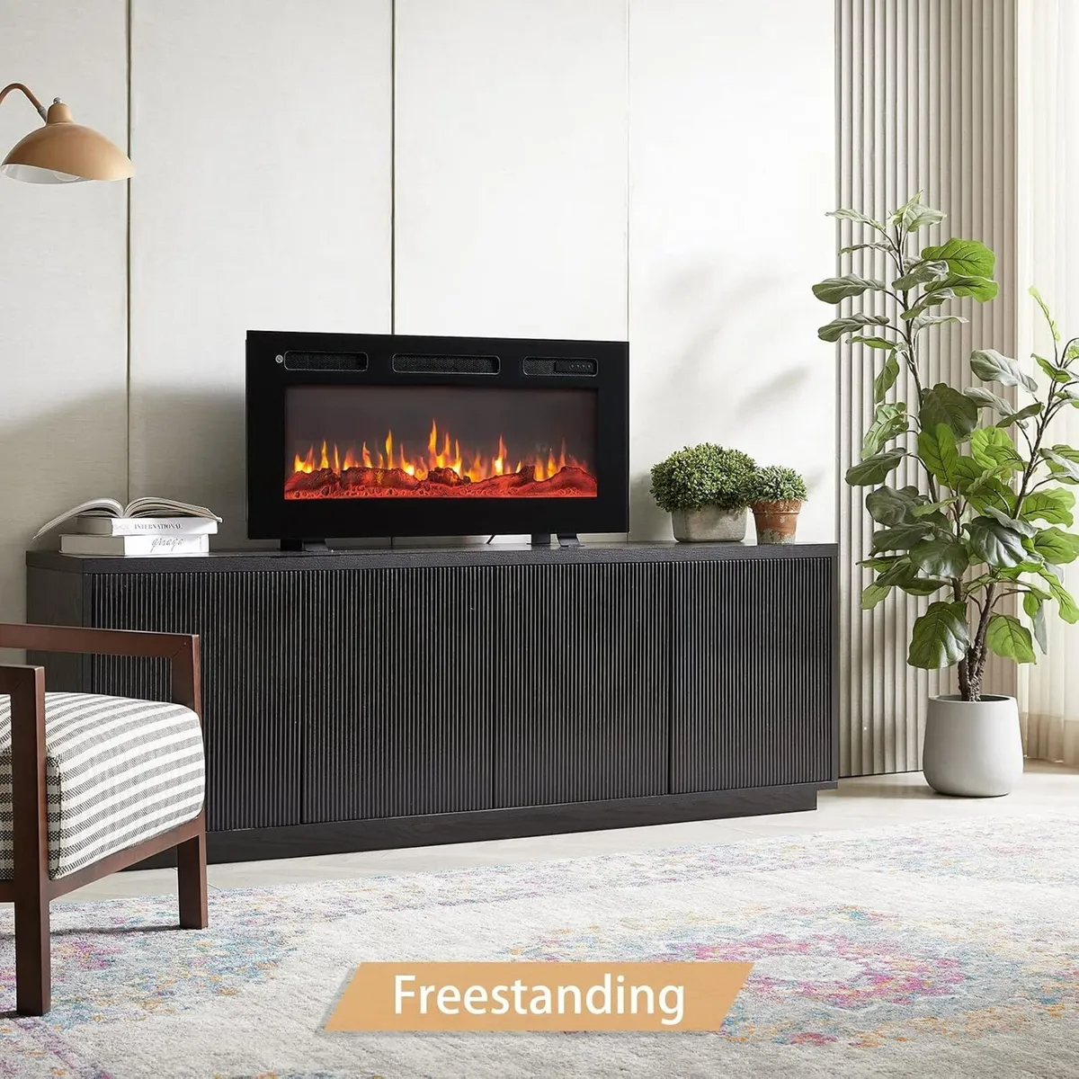 36" Wall Mounted Electric Fireplace Wilton - Image 2