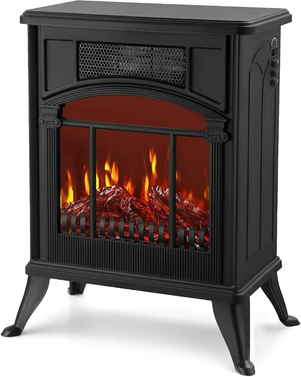Stove Heater Electric Fireplace with Fire Flame - Image 1