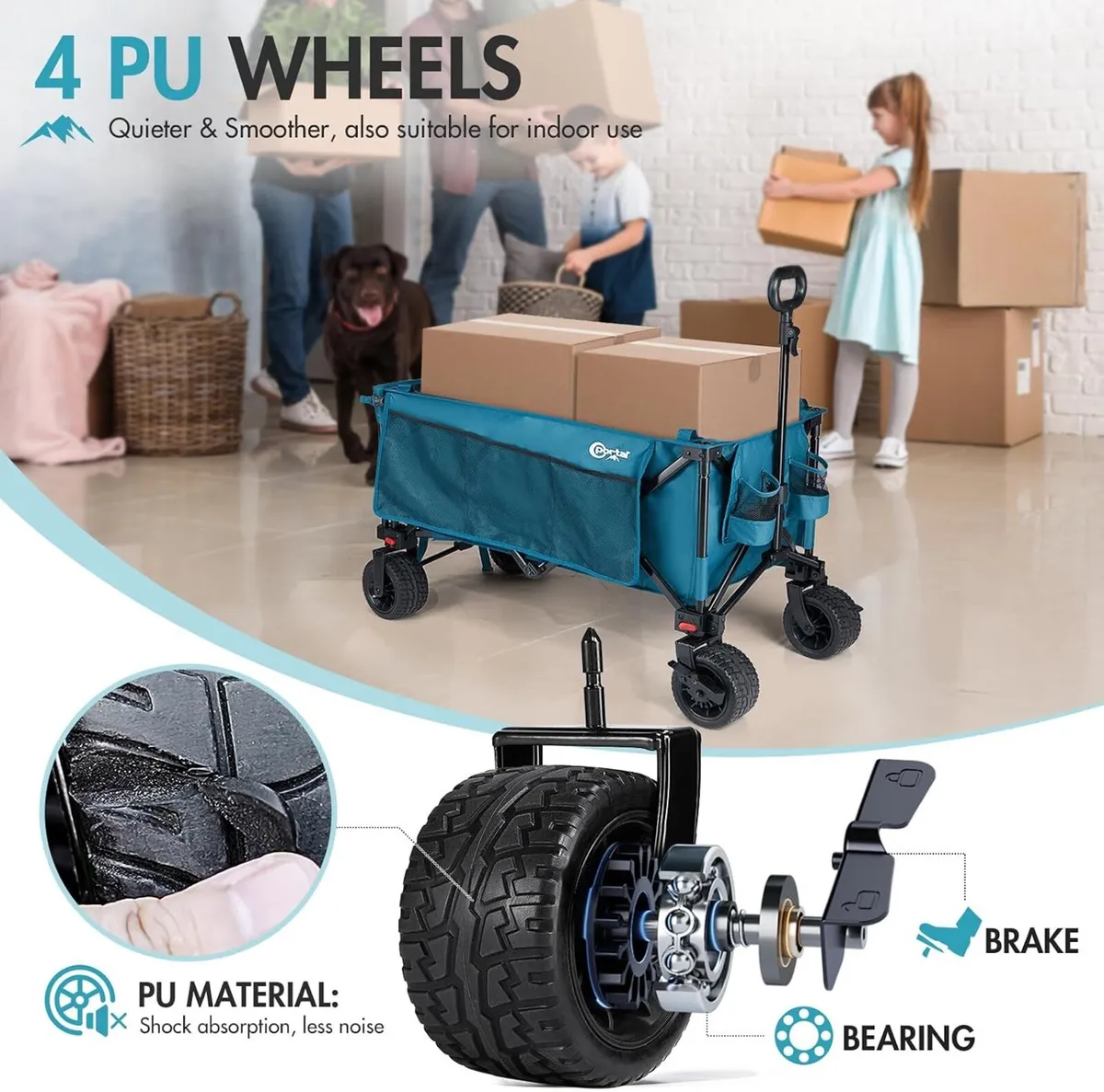 Festival Trolley with Adjustable Tailgate Brakes - Image 2
