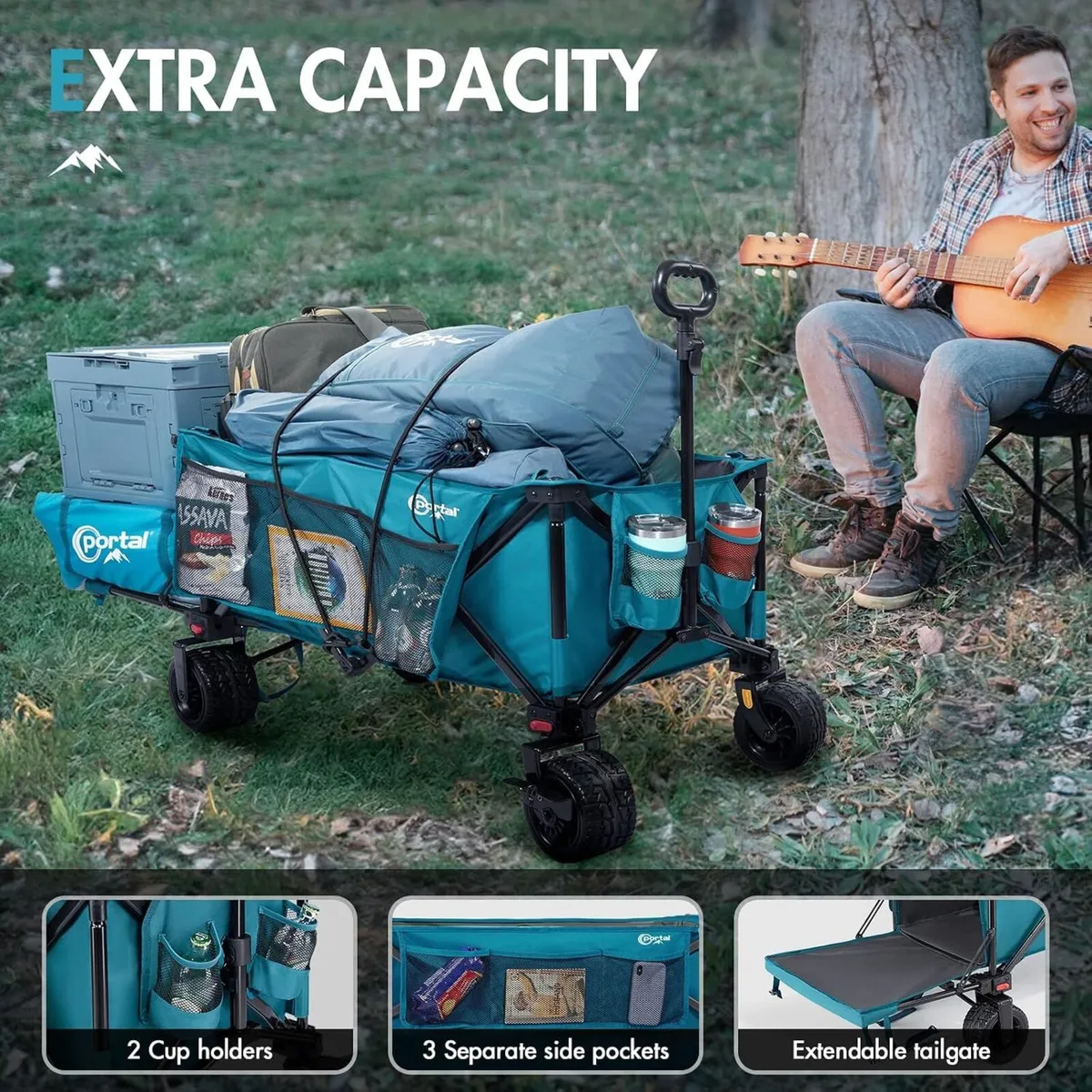 Festival Trolley with Adjustable Tailgate Brakes - Image 3