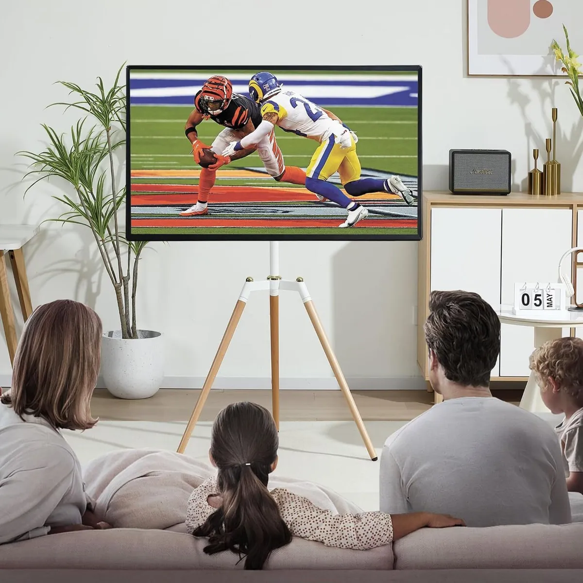 Easel TV Stand Tripod for 32-65" Swivel 40KG - Image 4