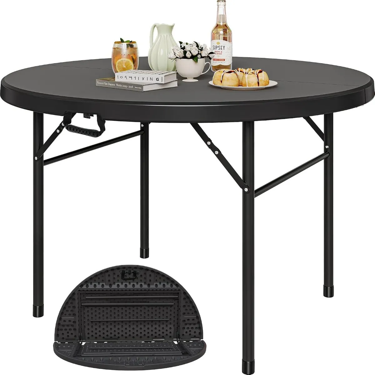 122CM Round Folding Table - Image 1