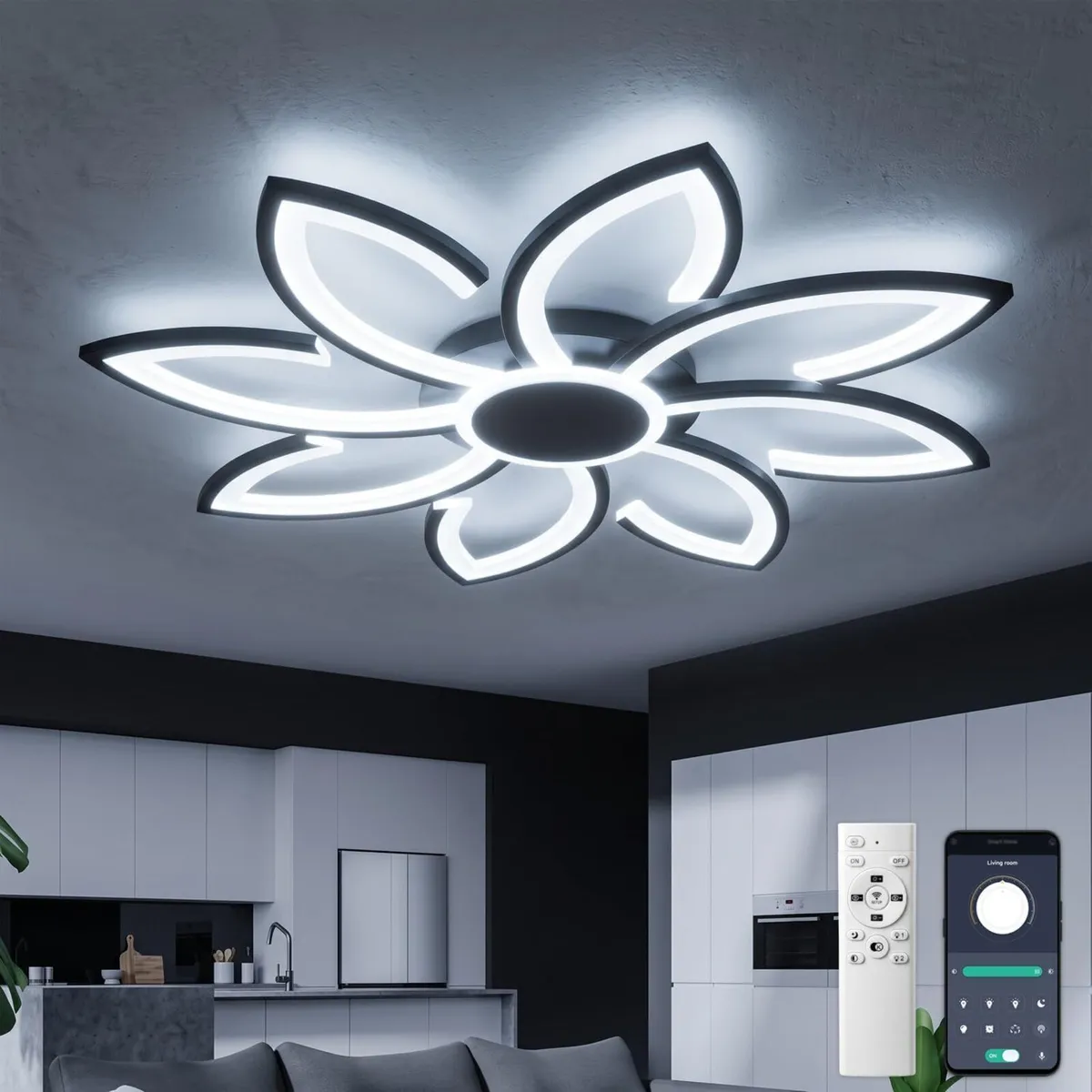 LED Ceiling Light with Remote Control 31.5" - Image 1