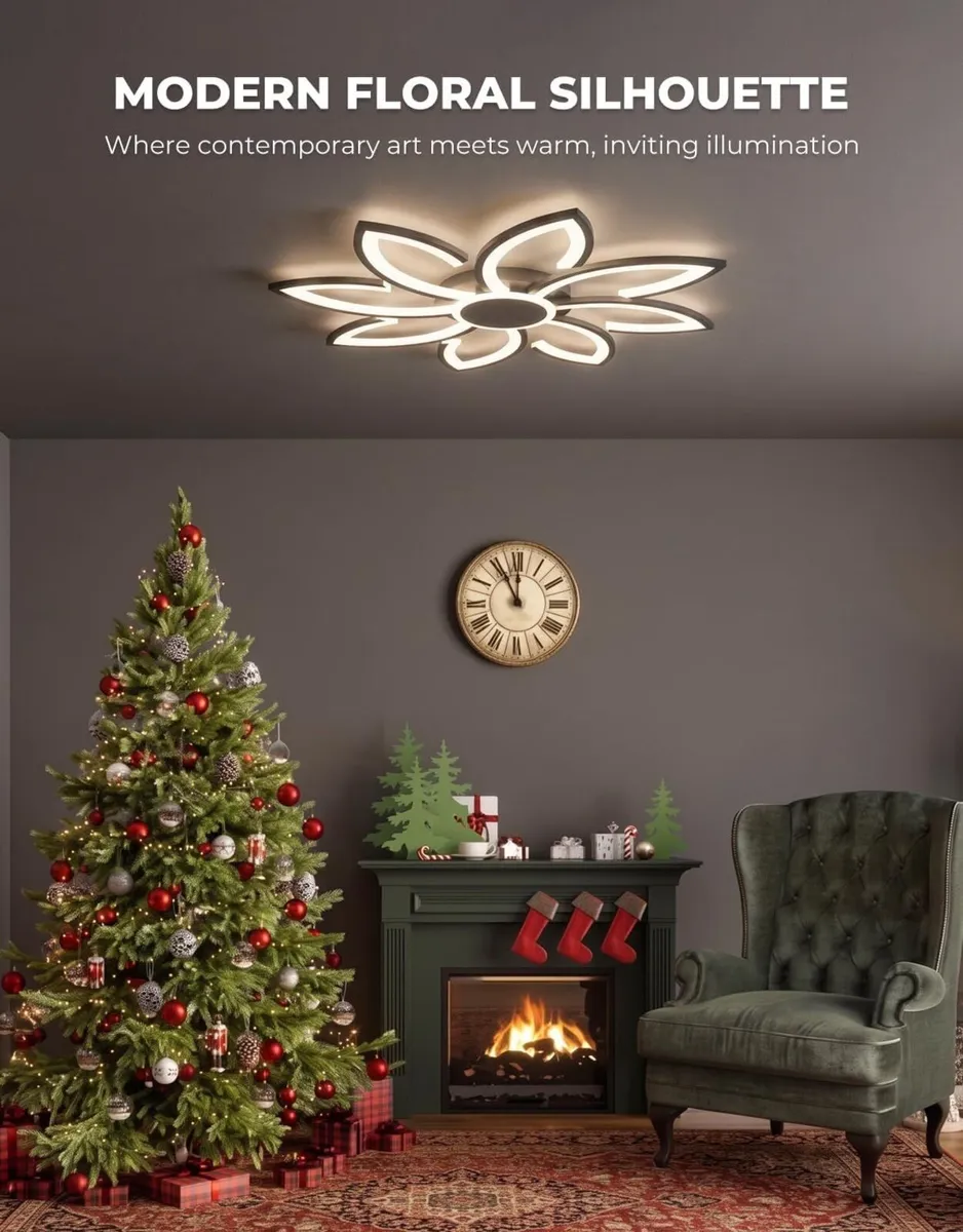 LED Ceiling Light with Remote Control 31.5" - Image 2